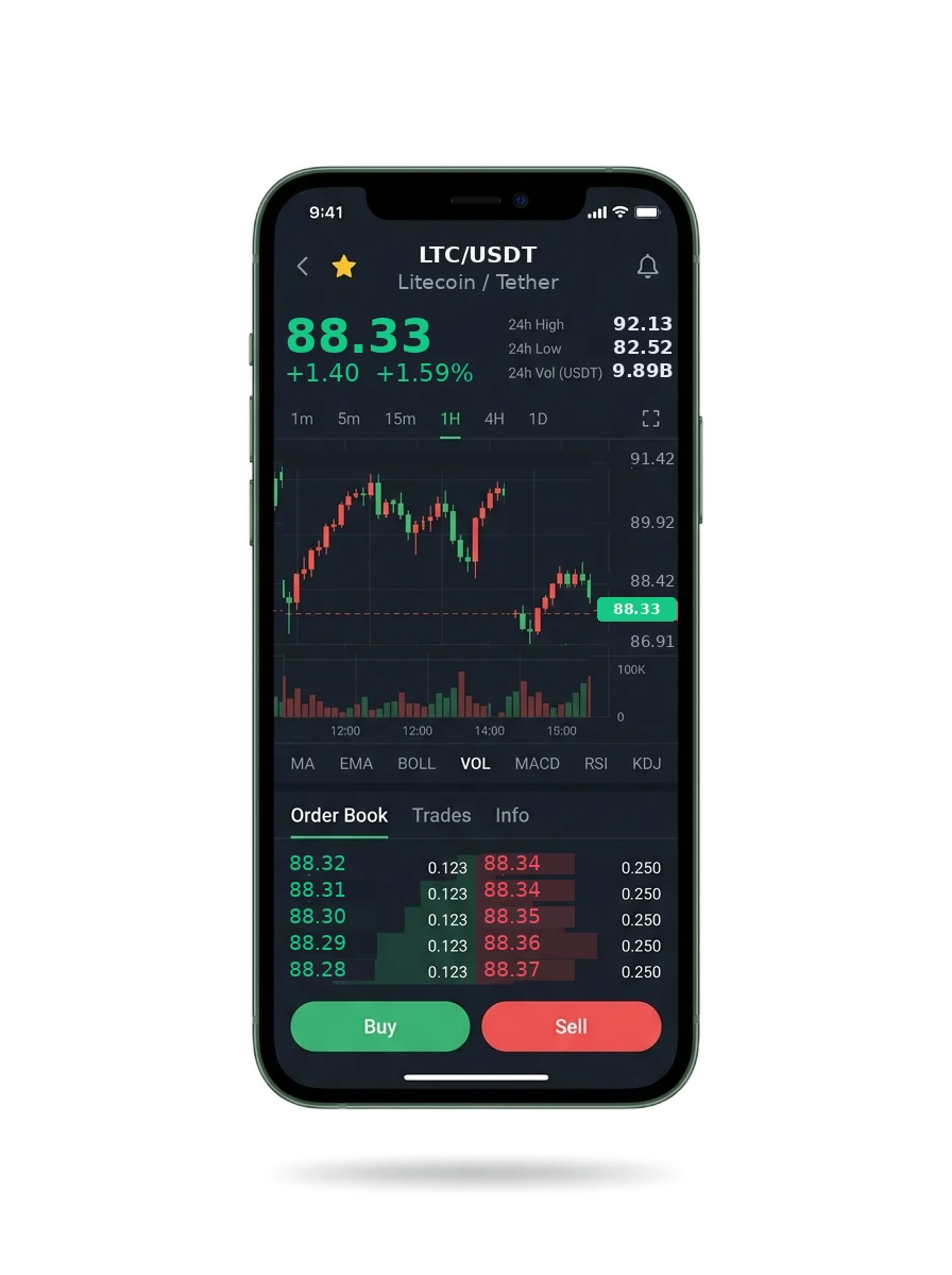 The NairaRefinery AI mobile app showing a watchlist, a signal card and an account balance